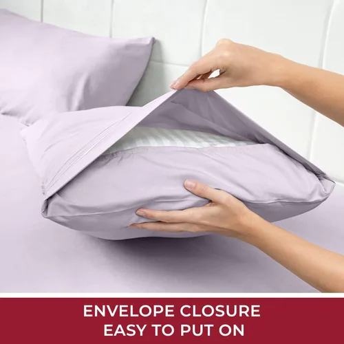 Vista 4 de Mellanni Juego de sábanas Queen + juego de funda de edredón Bundle&Save - Ropa de cama de lujo de hotel - El paquete incluye: juego de sábanas de 4