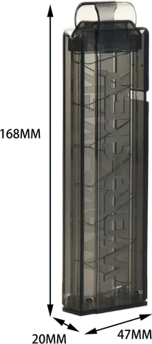 Vista 2 de WORKER 10 rondas Talon Magazine - Dardos cortos para Nerf y Adventure Force Nexus Pro, Swift Blaster Magazine