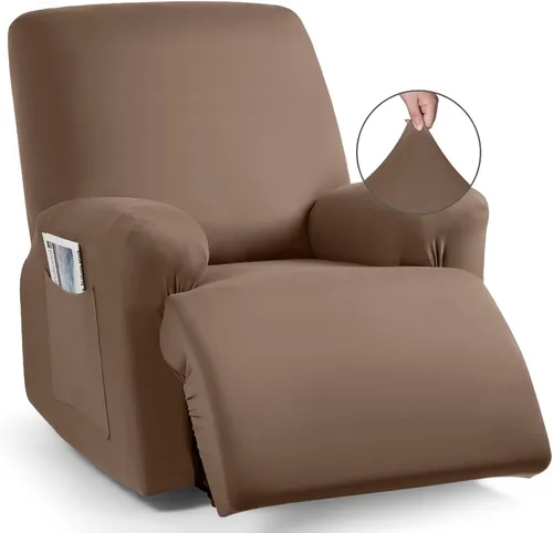 Vista 54 de TAOCOCO Fundas Elásticas para Sillones Reclinables de 3 Piezas Fundas Sólidas para Muebles Funda para Sillón Reclinable Fundas Deslizables