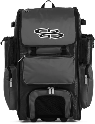 Vista 85 de Boombah Rolling Superpack - Bolsa para equipo de béisbol/sóftbol, varios colores, mango telescópico y capacidad para 4 murciélagos, versión