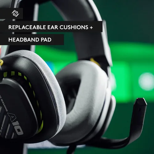 Vista 8 de Logitech G Astro A10 Gen 2 Cross-Platform Wired Gaming Headset for PlayStation 5/4, Xbox S X, Nintendo Switch, PC: 3.5mm Headphone Jack, 32mm