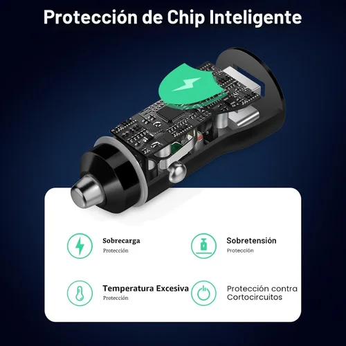 Vista 6 de Cargador de coche para iPhone 17 16 15, [Certificado MFi de Apple] Cargador de coche USB C de 43W de carga rápida con cable tipo C a C de 1 metro