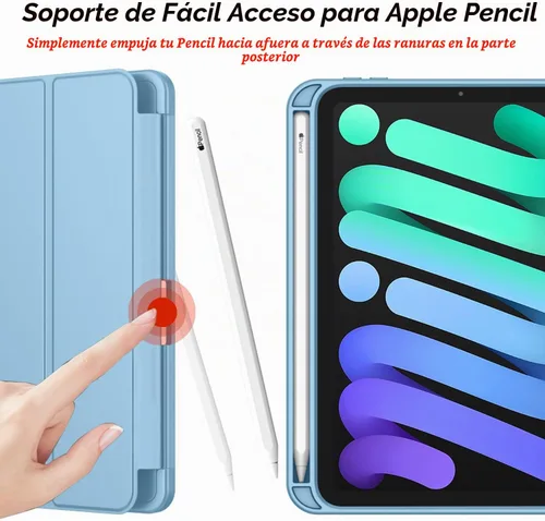 Vista 8 de iMieet Funda para iPad mini 7 2024 (A17 Pro), Funda para iPad mini 6 (8.3 pulgadas, modelo 2021), Funda para iPad mini 7ª/6ª generación con soporte