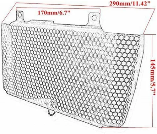 Vista 3 de Radiator Grille Guard Motorcycle Radiator Guard for Ya&maha MT-10 MT10 MT 10 FZ10 FZ 10 FZ-10 2016-2023 Grille Cooler Cooling Cover Grill Protection