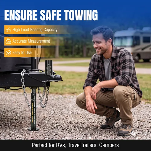 Vista 5 de 2300lbs Trailer Tongue Weight Scale for Safe Towing with Waterproof Bag Rust Resistant& Durable Weight Scale，Portable Towing Safety Tool