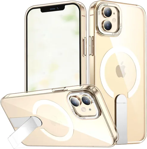 Vista 21 de Funda para iPhone 11 Compatible con Magsafe, Soporte Invisible Incorporado [Prueba de caída de grado militar] Funda protectora delgada y a prueba