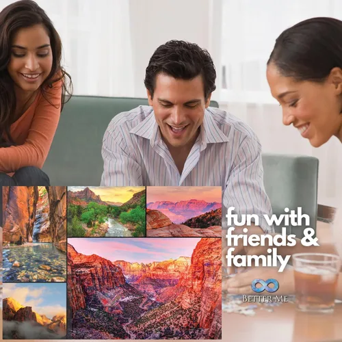 Vista 5 de Zion & Yosemite National Parks Jigsaw Puzzles Bundle - 2 rompecabezas de 1000 piezas