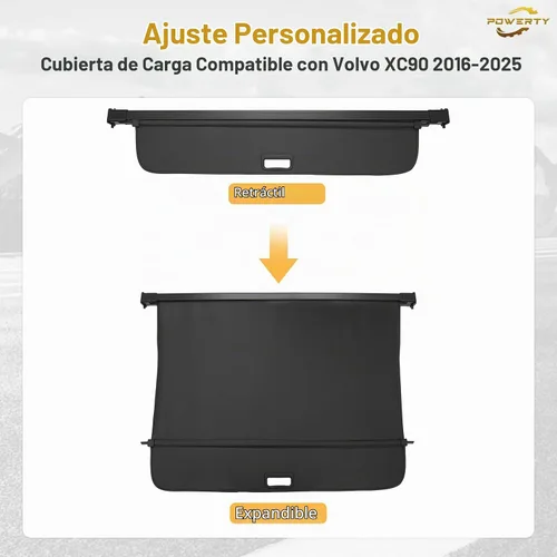 Vista 2 de Powerty - Funda de carga para accesorios Volvo XC90 2016-2025, lona