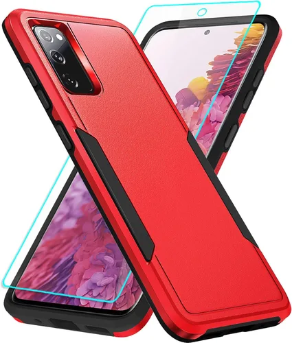 Vista 7 de Funda para Galaxy S20 FE 5G con protección de pantalla: resistente funda protectora a prueba de golpes y arañazos para Samsung Galaxy S20 FE 5G-Negro