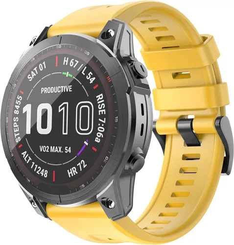Vista 9 de OVERSTEP - Correa de reloj compatible con Garmin Fenix 7/Fenix 6/Fenix 5 22mm Width Soft Silicone Watch Strap for Garmin Fenix 5/Fenix 5