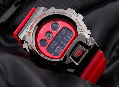 Vista 7 de Casio Reloj de cuarzo G-Shock para hombre, Rojo -, Tira