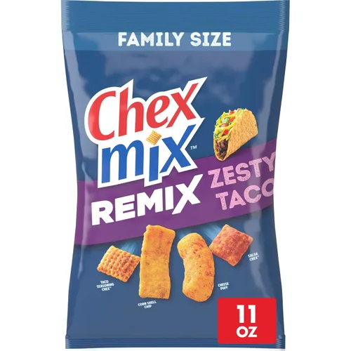 Vista 15 de Chex Mix Remix - Mezcla de bocadillos de pizza con queso, tamaño familiar