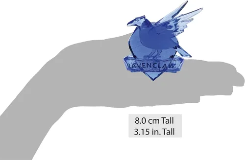 Vista 3 de Enesco Facets - Figura de Ravenclaw House Crest del mundo mágico de Harry Potter, 3.25 pulgadas, azul