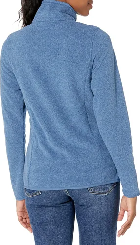 Vista 2 de Tienda Essentials Women's Classic-Fit Long-Sleeve Quarter-Zip Polar Fleece Pullover Jacket (Available in Plus Size)