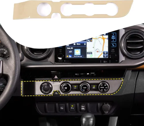 Vista 28 de Lcojicep Cubierta de panel de botón de aire acondicionado, accesorios de automóvil compatibles con Tacoma 2016-2020