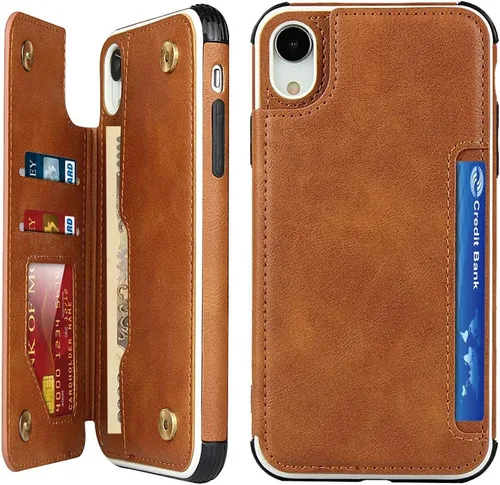 Vista 16 de Cavor - Funda para iPhone 6, 6S, 7, 8 Plus, 11 Pro, XS, Max, XR A-Negro
