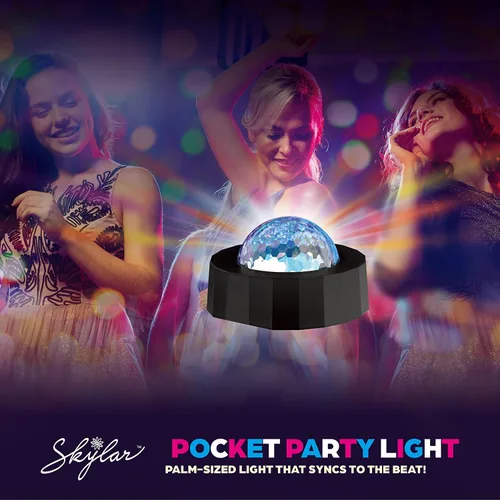 Vista 4 de Skylar Luces LED de decoración de bola de discoteca Luces de discoteca, luces LED para dormitorio, decoraciones de fiesta de discoteca Batería