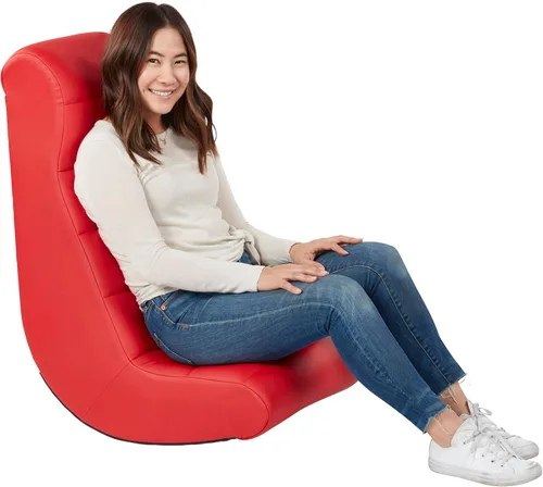 Vista 11 de Factory Direct Partners Balancín de video horizontal suave y ergonómico suave para piso, silla acolchada ideal para leer, jugar o ver la televisión