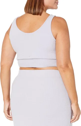 Vista 5 de The Drop Suéter corto Braylen Cozy para mujer