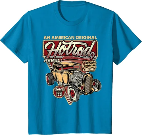 Vista 79 de Camiseta vintage Hot Rod Speed and Power para hombre Asphalt Grey