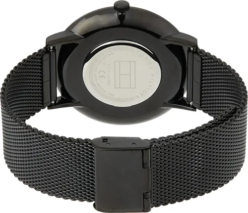 Vista 2 de Tommy Hilfiger Reloj deportivo de cuarzo de acero inoxidable y malla para hombre color negro Modelo 1791464 Negro - Reloj de cuarzo