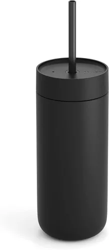 Vista 11 de Fellow Carter - Vaso de cerámica fría con forro de 16 onzas con tapa con popote, sin BPA No Metallic Taste, Cold 18 Hours, Stainless Steel