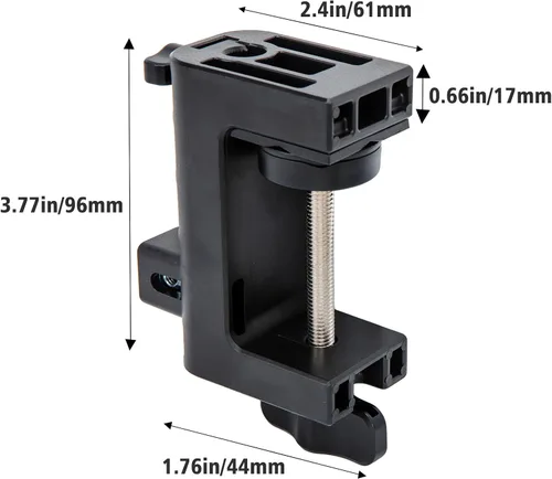 Vista 6 de Abrazadera de escritorio de metal para micrófono Suspensión Boom Scissor brazo soporte soporte con tornillo ajustable por SUNMON