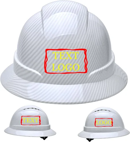 Vista 13 de Casco de seguridad personalizado para construcción Casco de trabajo de seguridad con suspensión de trinquete ajustable de ala completa con carcasa
