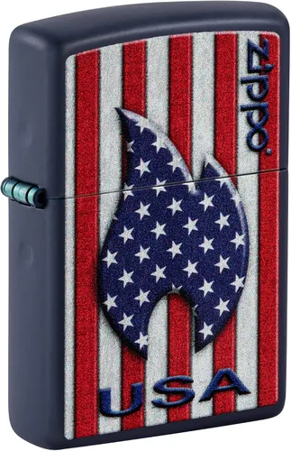 Vista 77 de Zippo encendedores con la bandera de EE. UU.