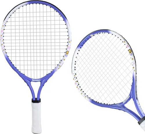 Vista 3 de Senston Juego de raqueta de tenis para niños (17 y 23 pulgadas), raqueta de tenis junior, marco de aluminio ligero, incluye funda