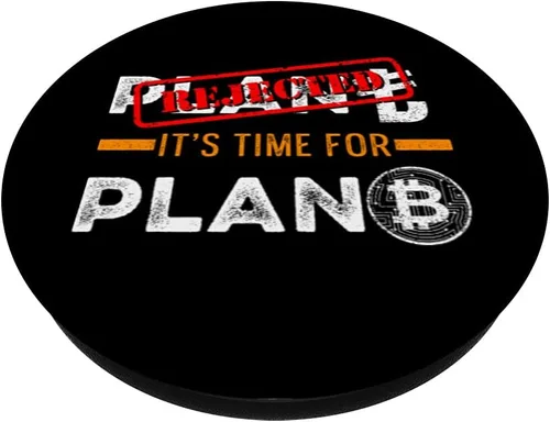 Vista 2 de Plan B Cryptocoin BTC Blockchain Lira turca Dinero Moneda PopSockets PopGrip: Agarre intercambiable para teléfonos y tabletas