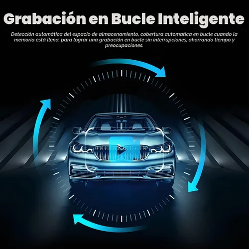 Vista 5 de Cámara de salpicadero para autos, espejo retrovisor de seguridad, cámara de 4,3 pulgadas Full HD 1080P, espejo retrovisor inteligente para autos
