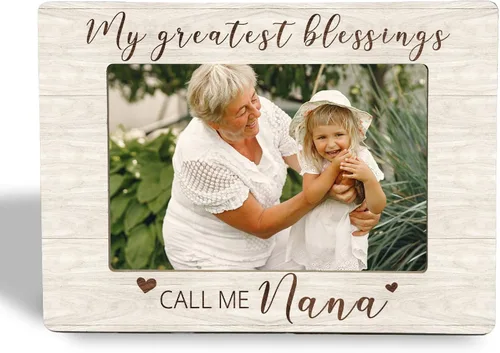 Vista 6 de Abuelita Gifts - Marco de fotos de madera de Abuela Gifts de 4 x 6, regalo para el día de la madre, cumpleaños, Navidad