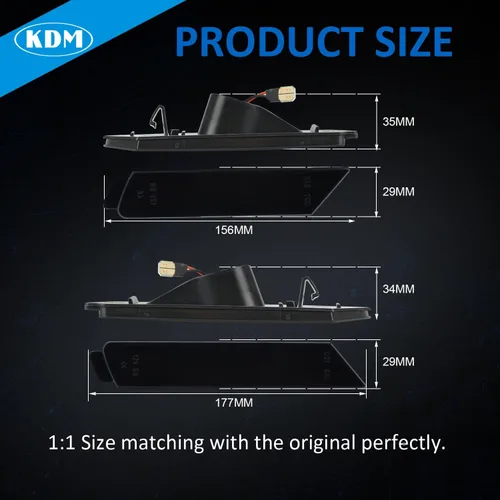 Vista 6 de KDM - Luz LED para parachoques delantero y trasero para Chevy Camaro 2010-2015 38-40 Blanco