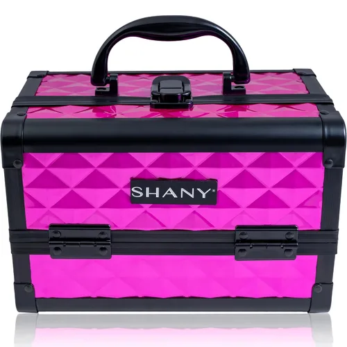 Vista 3 de SHANY Caja de maquillaje elegante, caja de cosméticos, estuche de maquillaje portátil, organizador de cosméticos de belleza, almacenamiento de joyas