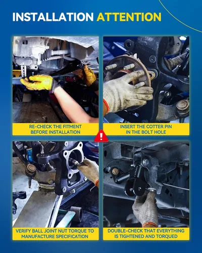 Vista 8 de PHILTOP Kit de suspensión delantera de 10 piezas, brazos de control inferiores con juntas de bola, eslabones de extremo de barra estabilizadora