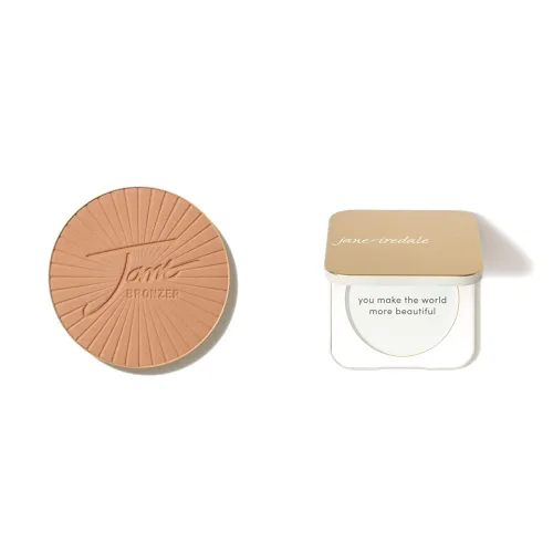 Vista 10 de Jane Iredale PureBronze Matte Bronzer Refill Bronzing Powder with Buildable Coverage Lightweight & Breathable Feel Cruelty-Free 3 Natural Tones
