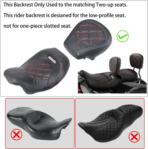 Vista 3 de FOVPLUE Kit de almohadillas ajustables para respaldo del conductor para Costuras azules