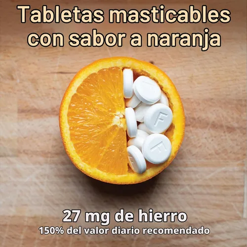 Vista 2 de Fergon Iron Restore - Tabletas masticables - Suave con el estómago, 27 mg