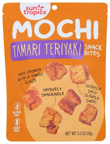 Vista 10 de Sun Tropics Mochi Crunch Golden Curry 3.5 oz (paquete de 6) Puffs de arroz