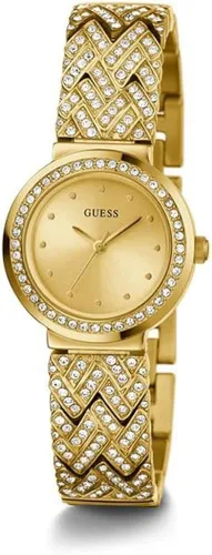 Vista 5 de GUESS US - Reloj analógico dorado para mujer Oro