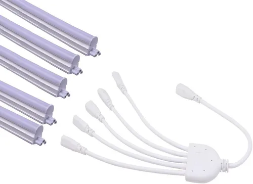 Vista 5 de SinLoon Cable divisor LED T5 T8, conector de cable LED de 3 pines, cable de extensión divisor de 5 vías para luces de techo, tubo LED, soporte