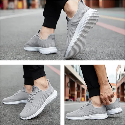 Vista 7 de VAMJAM Zapatos para correr para hombre ultraligeros transpirables zapatos para caminar antideslizantes atléticos zapatillas deportivas modernas