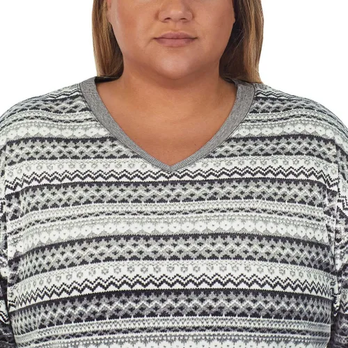 Vista 9 de Nautica Conjunto de pijama de forro polar acogedor de 2 piezas para mujer