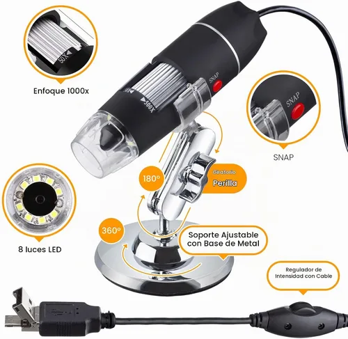 Vista 3 de AmScope Microscopio compuesto binocular para estudiantes y profesionales de la serie B120, aumento 40X-2500X, incluye escenario 3D, pinzas, juego