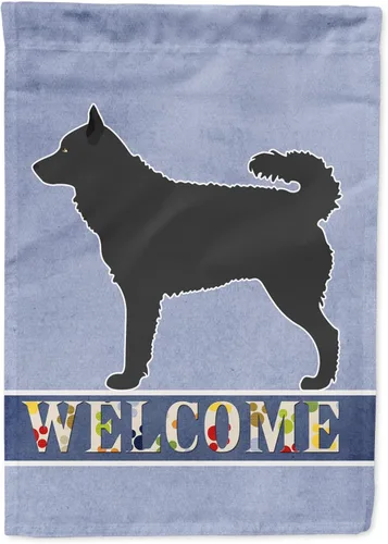 Vista 47 de Caroline's Treasures BB8334GF AIDI Bandera de jardín para perro de montaña del Atlas, bandera de buzón azul, bandera decorativa para patio exterior