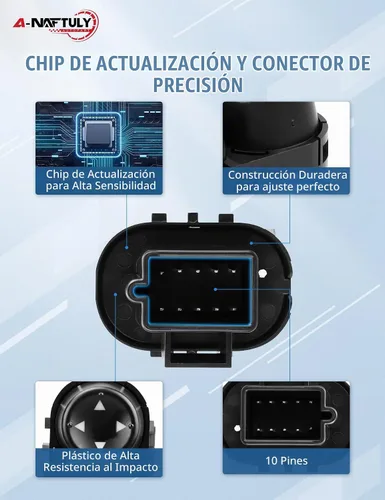 Vista 3 de Interruptor de espejo eléctrico para Chevy Silverado GMC Sierra 1500 2007