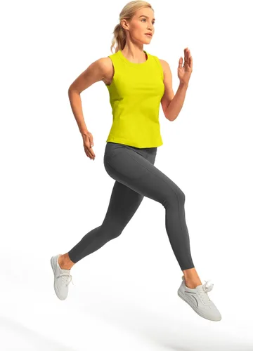 Vista 5 de Hiverlay Workout Tank Tops for Women Sleeveless Athletic Cropped Tank Top Sports Gym Muscle Running Shirts