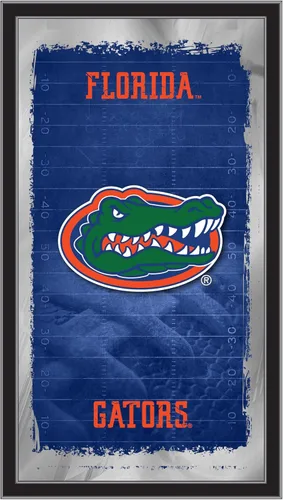Vista 48 de Espejo de fútbol Appalachian State de 15" x 26" por Holland Bar Stool Company Appalachian State University
