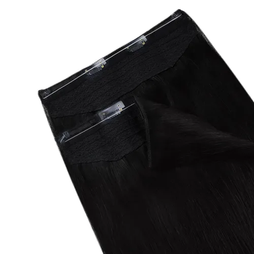 Vista 112 de Easyouth Extensión de cabello humano rubio con cola de caballo, extensiones de cabello humano rubio dorado con reflejos rubios, extensiones